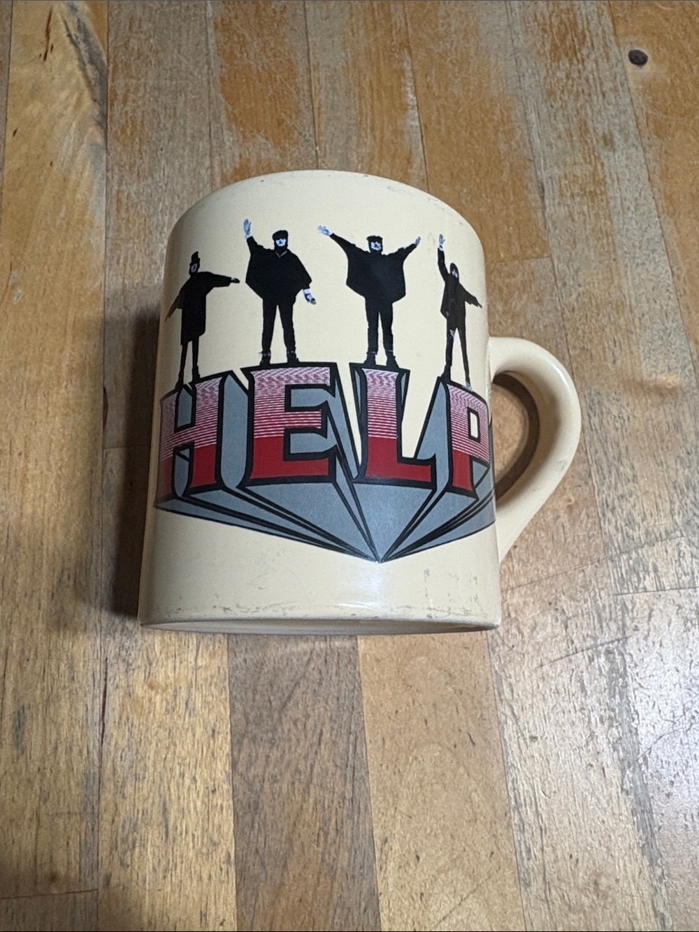 Beatles Help Graphic Ceramic Coffee Mug
